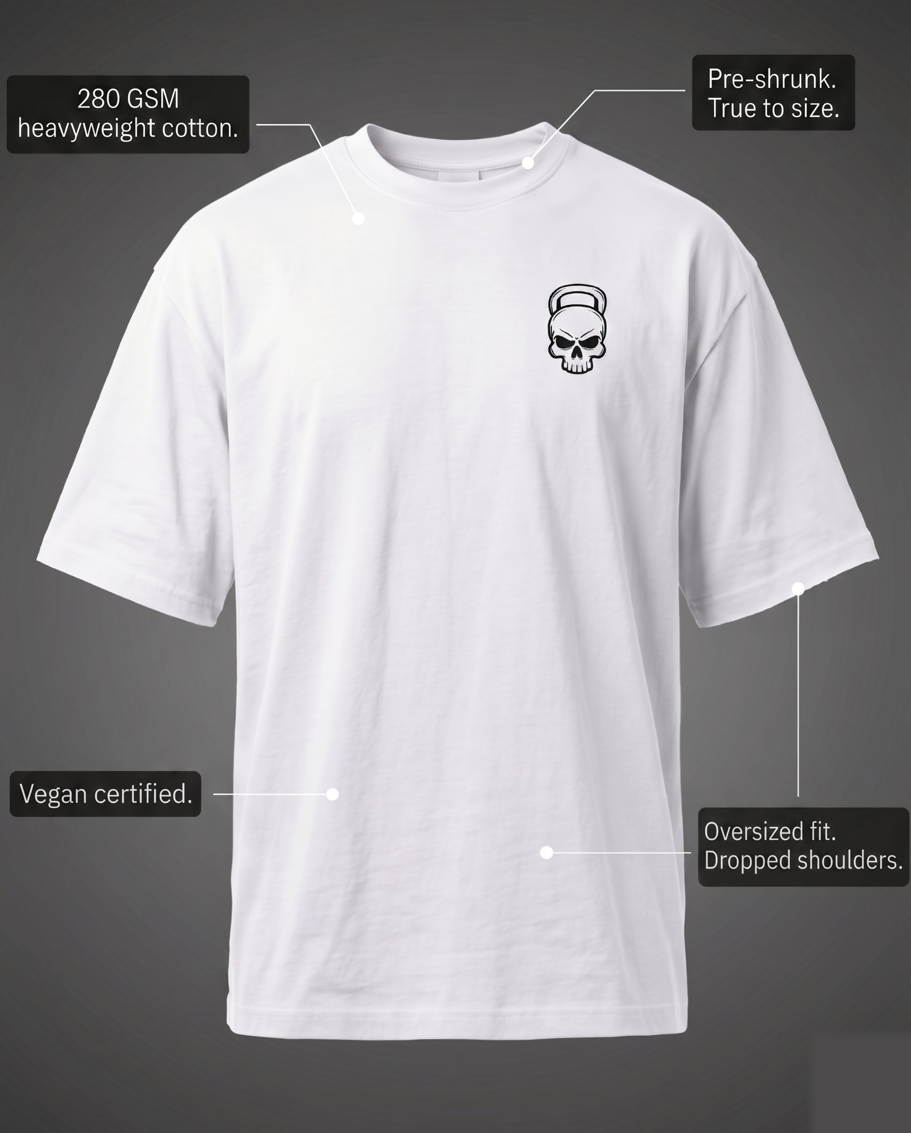 MASSOULS Legacy Heavy Tee — 280 GSM premium specifications
